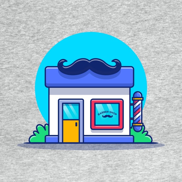 Barber Shop Building With Mustache by Catalyst Labs